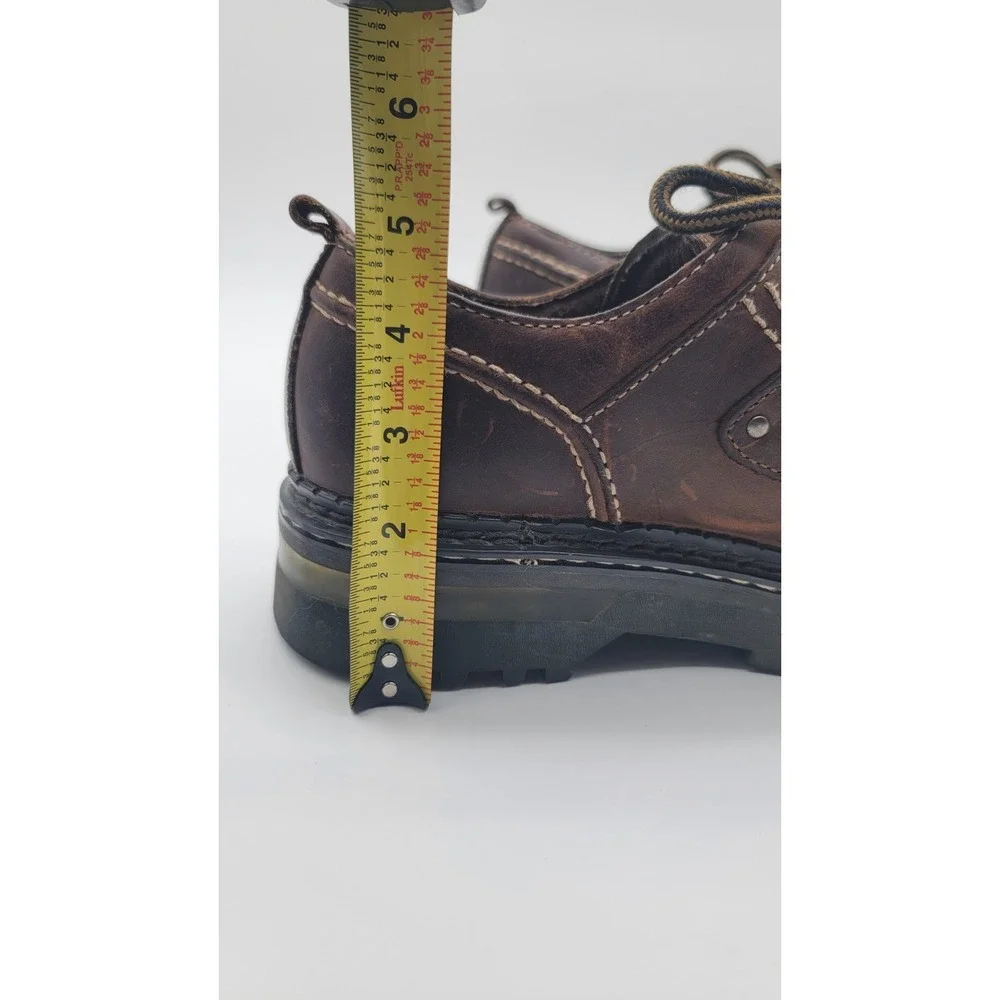 CAT Tracks Caterpillar Leather Oxford Shoes Brown Lug Sole Y2K Mens 10